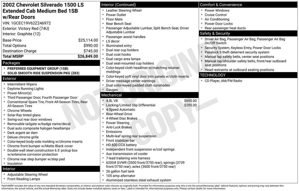 chevrolet silverado 1500 2002 1GCEC19V62Z246972 image chevrolet silverado 1500 2002 1GCEC19V62Z246972 image